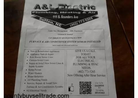 A&L ELECTRIC,HEATINGS & AIR